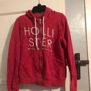 Zip up Hollister hoodie